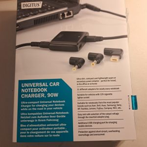 Win universal car notebook charger 90w
